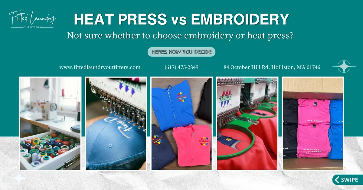 Heat Press vs Embroidery