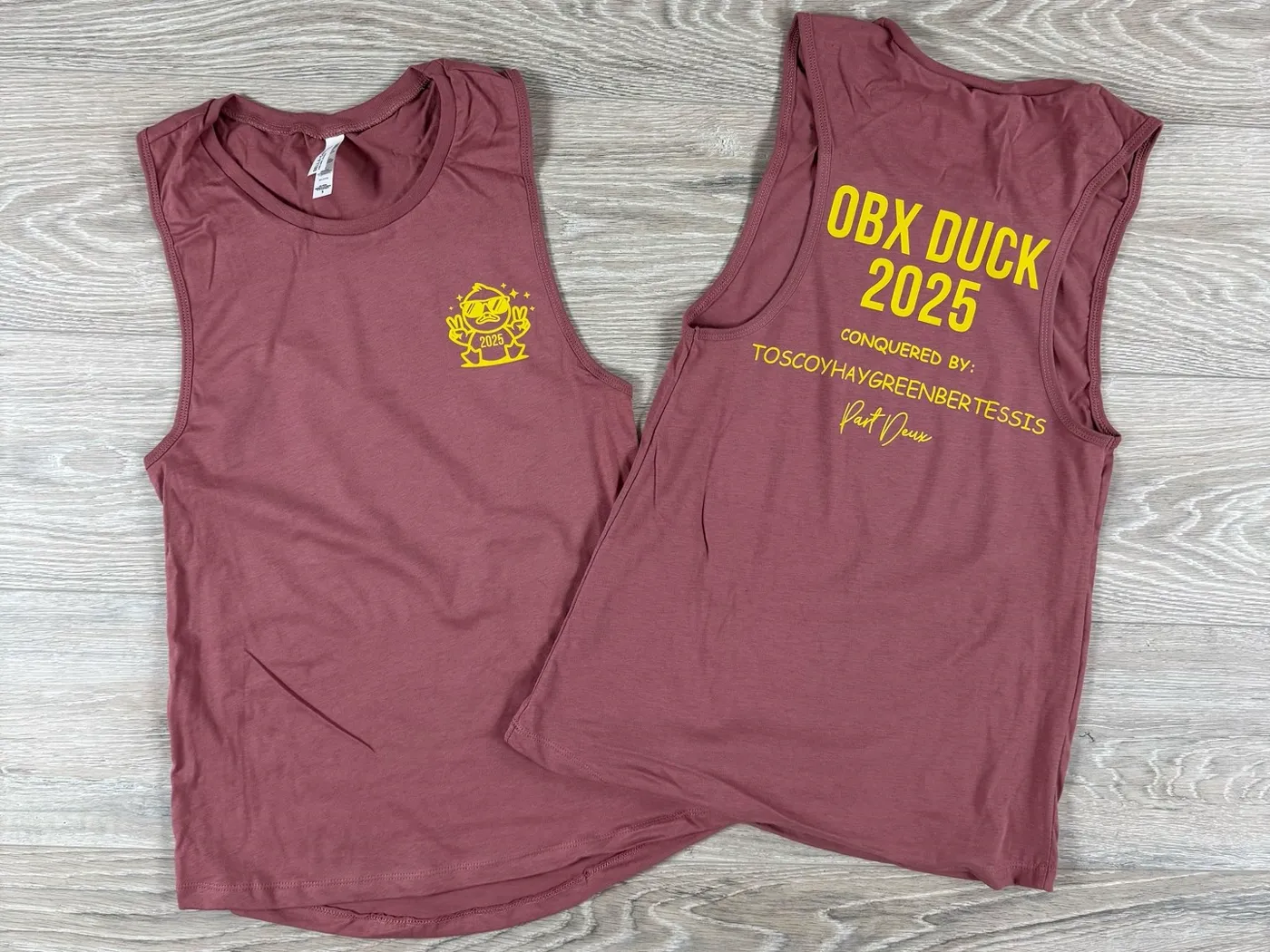 Custom matching shirts and tanks made for families attending a music festival