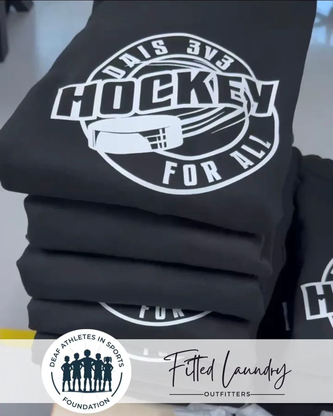 Custom apparel made by FLO for DAIS, Deaf Athletes in Sports