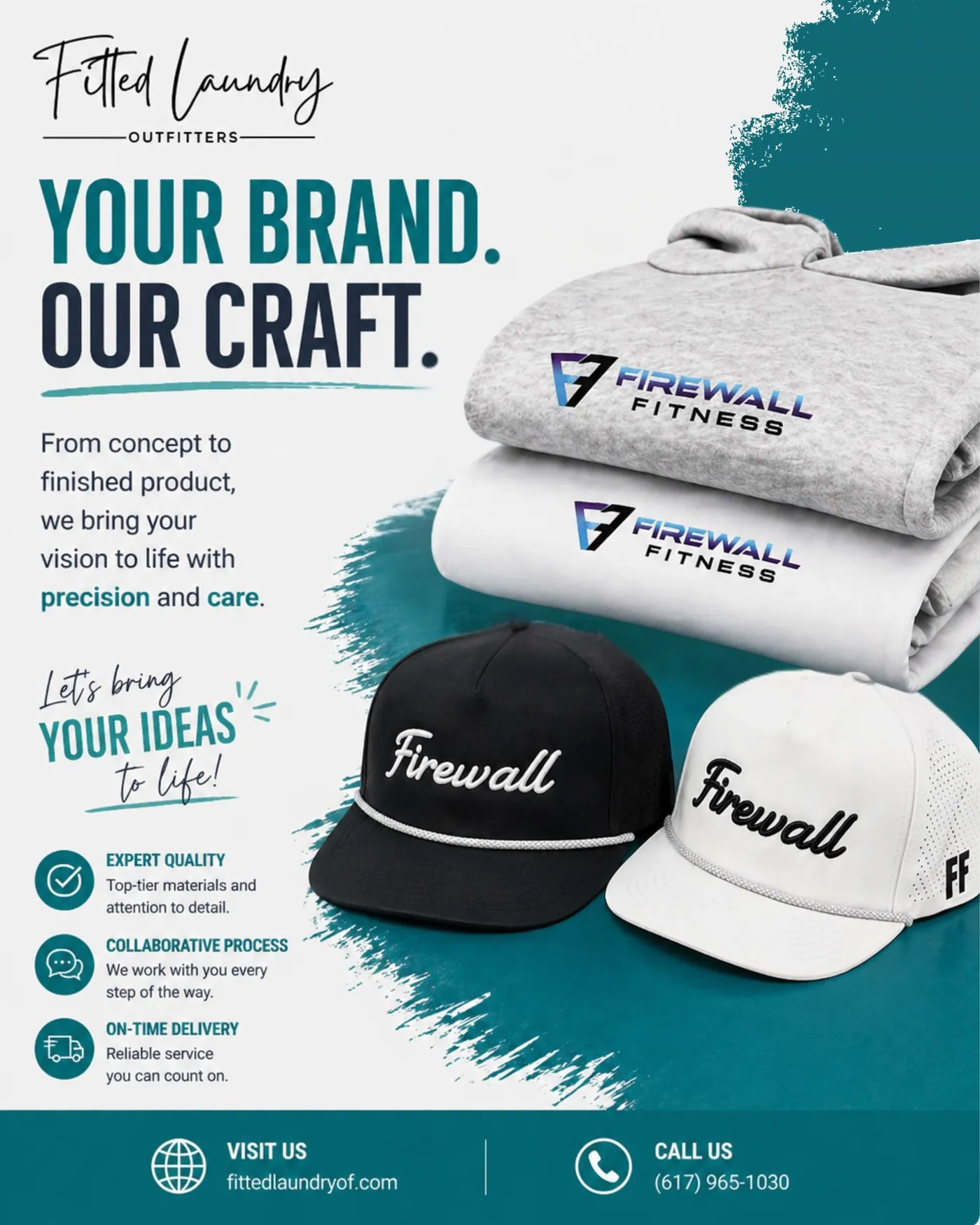 Firewall Fitness Custom Hats, Tees, and Hoodies by FLO